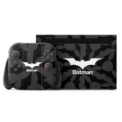 DC Comics Batman Dark Knight Logo Nintendo Switch 2 (2025) with Joy-Con Skin