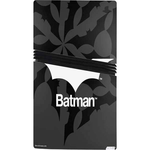 DC Comics Batman Dark Knight Logo PS5 Pro Bundle Skin