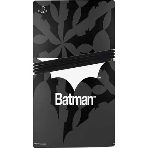 DC Comics Batman Dark Knight Logo PS5 Pro Disk Bundle Skin