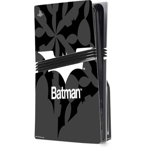 DC Comics Batman Dark Knight Logo PS5 Pro Disk Console Skin