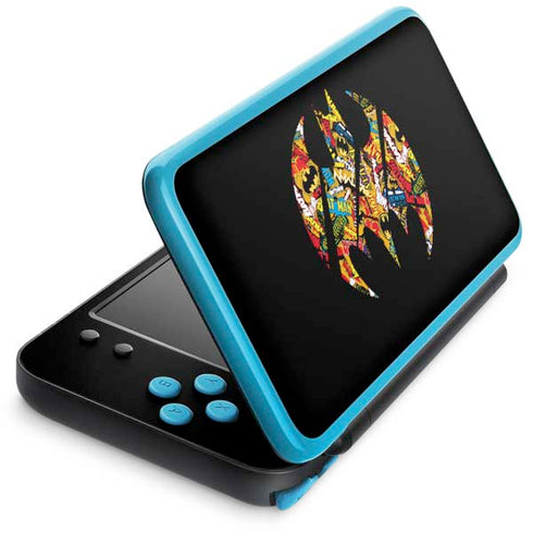 DC Comics Batman Silhouette Logo Vintage Pattern Nintendo Skins