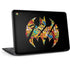 DC Comics Batman Silhouette Logo Vintage Pattern HP Chromebook Skin