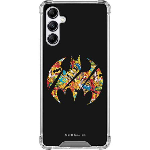 DC Comics Batman Silhouette Logo Vintage Pattern Gabb Phone 4 Clear Case