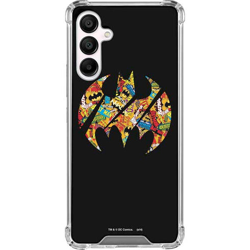 DC Comics Batman Silhouette Logo Vintage Pattern Galaxy A16 5G Clear Case