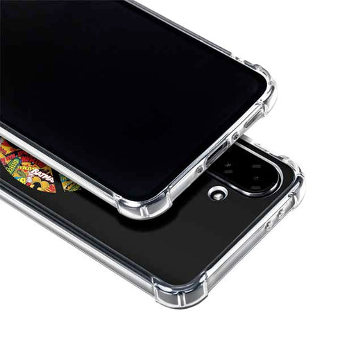 DC Comics Batman Silhouette Logo Vintage Pattern Galaxy A36 5G Clear Case