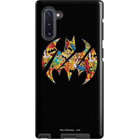 DC Comics Batman Silhouette Logo Vintage Pattern Galaxy Note 10 Pro Case