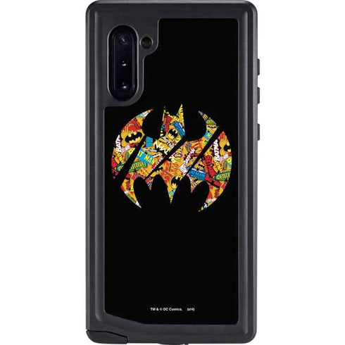 DC Comics Batman Silhouette Logo Vintage Pattern Galaxy Cases