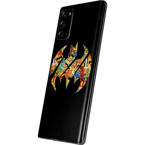 DC Comics Batman Silhouette Logo Vintage Pattern Galaxy Note20 5G Skin