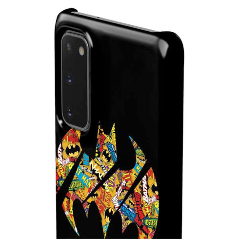 DC Comics Batman Silhouette Logo Vintage Pattern Galaxy S20 Lite Case