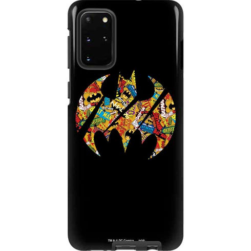DC Comics Batman Silhouette Logo Vintage Pattern Galaxy S20 Plus Pro Case
