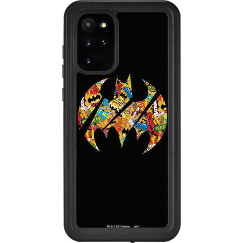 DC Comics Batman Silhouette Logo Vintage Pattern Galaxy S20 Plus Waterproof Case