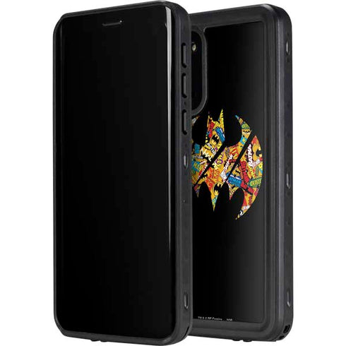 DC Comics Batman Silhouette Logo Vintage Pattern Galaxy S20 Plus Waterproof Case