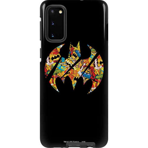 DC Comics Batman Silhouette Logo Vintage Pattern Galaxy S20 Pro Case