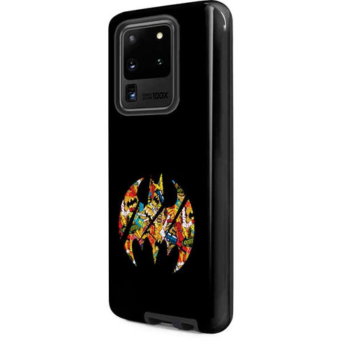 DC Comics Batman Silhouette Logo Vintage Pattern Galaxy S20 Ultra 5G Pro Case