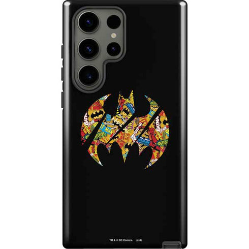 DC Comics Batman Silhouette Logo Vintage Pattern Galaxy S23 Ultra Pro Case