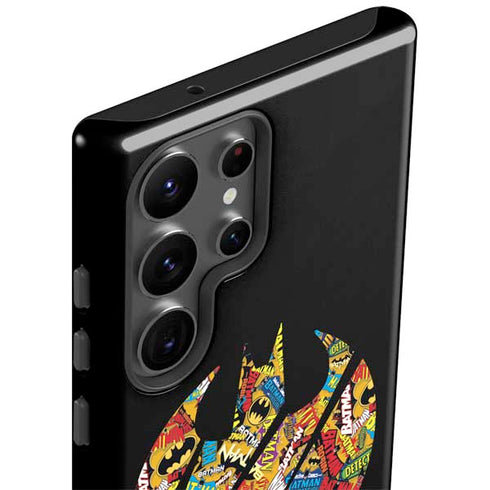 DC Comics Batman Silhouette Logo Vintage Pattern Galaxy S23 Ultra Pro Case
