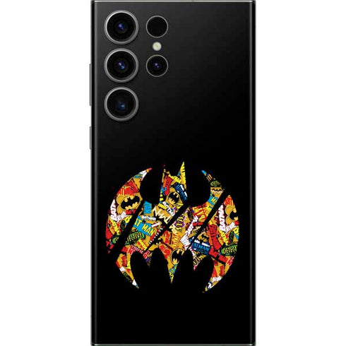 DC Comics Batman Silhouette Logo Vintage Pattern Galaxy Skins