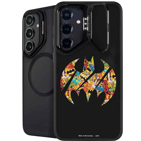 DC Comics Batman Silhouette Logo Vintage Pattern Galaxy S26 Plus Kickstand Case