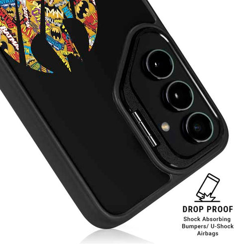 DC Comics Batman Silhouette Logo Vintage Pattern Galaxy S26 Plus Kickstand Case