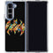 DC Comics Batman Silhouette Logo Vintage Pattern Galaxy Z Fold5 5G Clear Case