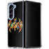 DC Comics Batman Silhouette Logo Vintage Pattern Galaxy Z Fold5 5G Clear Case