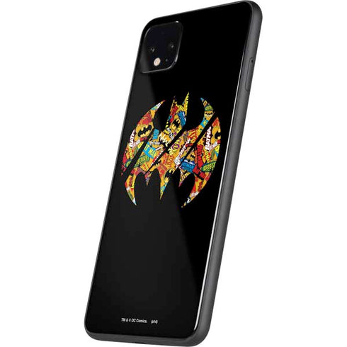 DC Comics Batman Silhouette Logo Vintage Pattern Google Pixel 4 XL Skin