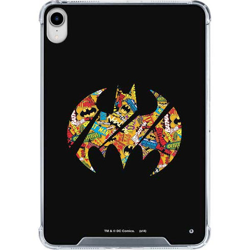 DC Comics Batman Silhouette Logo Vintage Pattern iPad 11th Gen (2025) Clear Case