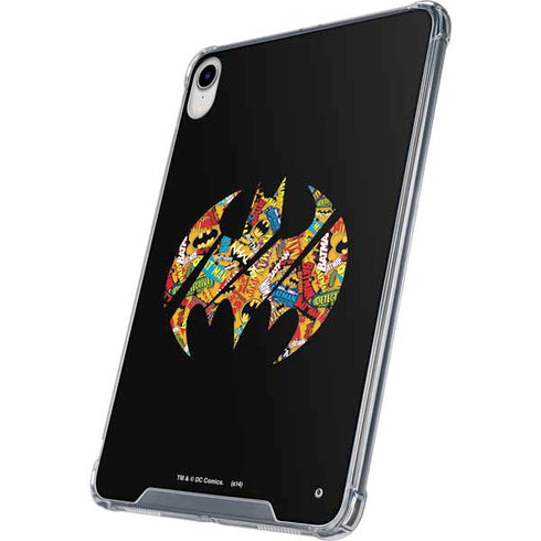 DC Comics Batman Silhouette Logo Vintage Pattern iPad 11th Gen (2025) Clear Case