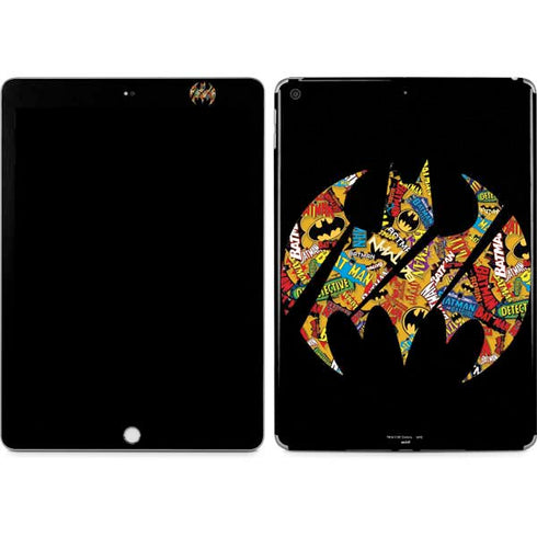DC Comics Batman Silhouette Logo Vintage Pattern Apple iPad Skin