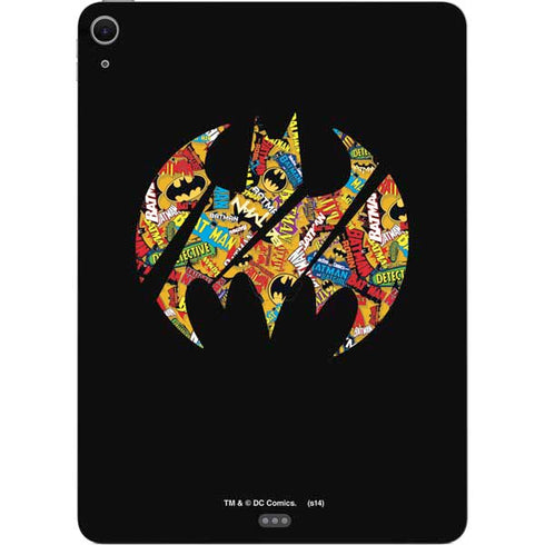 DC Comics Batman Silhouette Logo Vintage Pattern Apple iPad Air Skin