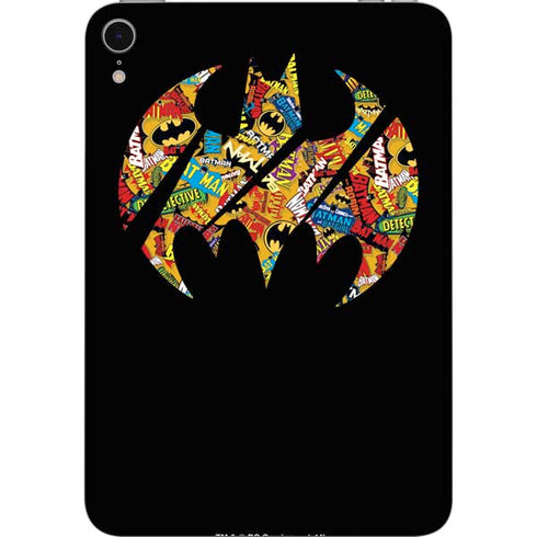 DC Comics Batman Silhouette Logo Vintage Pattern Apple iPad Mini Skin