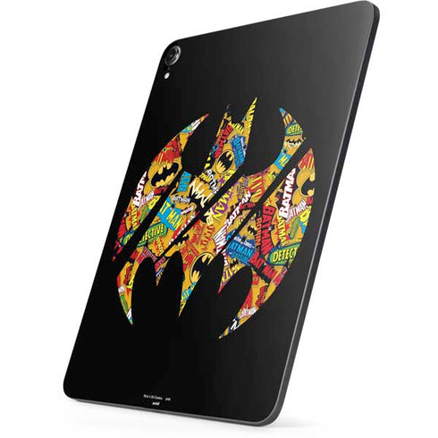 DC Comics Batman Silhouette Logo Vintage Pattern Apple iPad Pro Skin