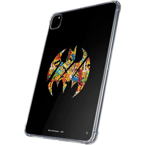 DC Comics Batman Silhouette Logo Vintage Pattern iPad Pro 11in (2024) Clear Case