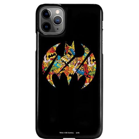 DC Comics Batman Silhouette Logo Vintage Pattern iPhone 11 Pro Max Lite Case