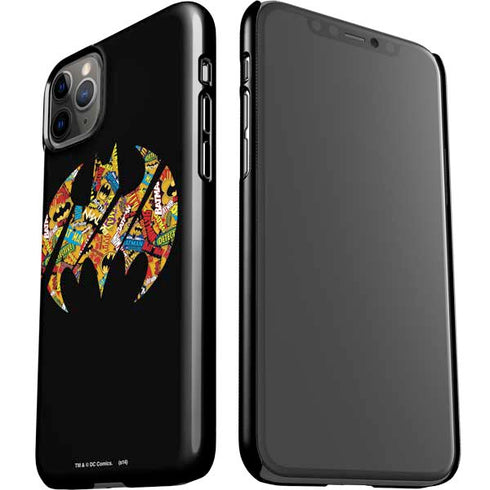 DC Comics Batman Silhouette Logo Vintage Pattern iPhone 11 Pro Max Lite Case
