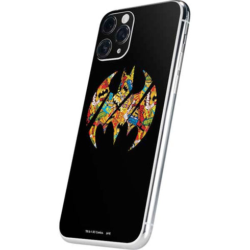 DC Comics Batman Silhouette Logo Vintage Pattern iPhone 11 Pro Skin