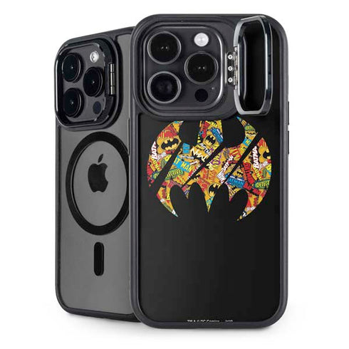 DC Comics Batman Silhouette Logo Vintage Pattern iPhone Cases