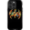DC Comics Batman Silhouette Logo Vintage Pattern iPhone 15 Pro Impact Case
