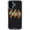 DC Comics Batman Silhouette Logo Vintage Pattern iPhone 16 Clear Case