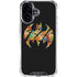 DC Comics Batman Silhouette Logo Vintage Pattern iPhone 16 Clear Case