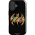 DC Comics Batman Silhouette Logo Vintage Pattern iPhone 16 Magsafe Impact Case