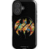 DC Comics Batman Silhouette Logo Vintage Pattern iPhone 16 Plus Magsafe Impact Case