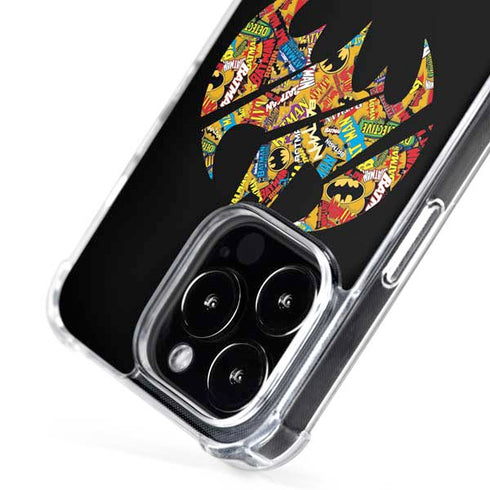 DC Comics Batman Silhouette Logo Vintage Pattern iPhone 16 Pro Max MagSafe Case