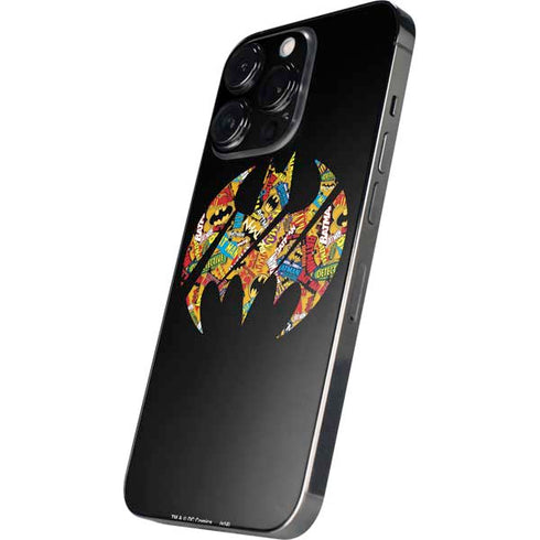 DC Comics Batman Silhouette Logo Vintage Pattern iPhone 16 Pro Max Skin