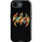 DC Comics Batman Silhouette Logo Vintage Pattern iPhone 16e Impact Case