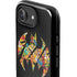 DC Comics Batman Silhouette Logo Vintage Pattern iPhone 16e Impact Case