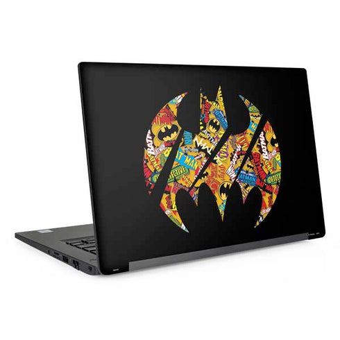 DC Comics Batman Silhouette Logo Vintage Pattern Dell Latitude Skin