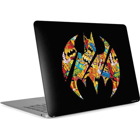 DC Comics Batman Silhouette Logo Vintage Pattern Apple MacBook Air Skin