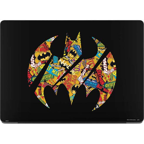 DC Comics Batman Silhouette Logo Vintage Pattern Apple MacBook Pro 14-inch Skin
