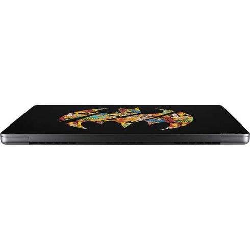 DC Comics Batman Silhouette Logo Vintage Pattern Apple MacBook Pro 14-inch Skin